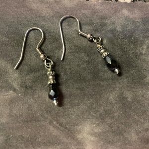Handcrafted Swarovski Silver Drop Earrings